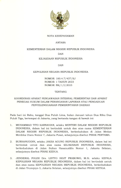 MOU APIP APH